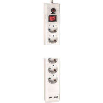 Фильтр сетевой NSP-USB-06-180-ESC-3x1 6 гнезд (1.8м) (71864)