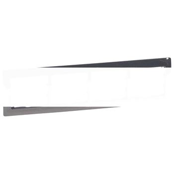 Galea Life Рамка 4 поста горизонтальная Black Nikel