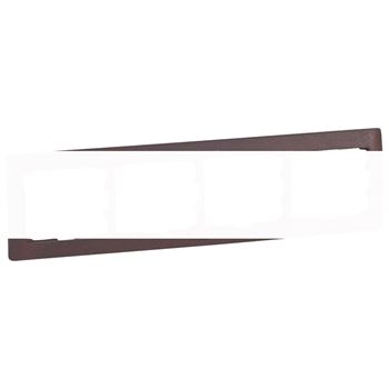 Galea Life Рамка 4 поста горизонтальная Mahogany