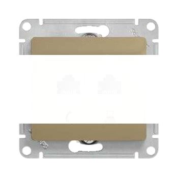 GLOSSA Розетка телефон/компьютер RJ11+RJ45 категория 5е в рамку титан