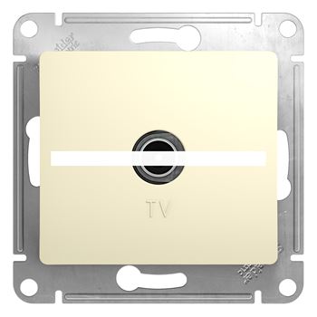 GLOSSA Розетка телевизионная TV в рамку 1дБ бежевая