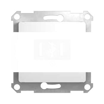GLOSSA Розетка USB в рамку белая