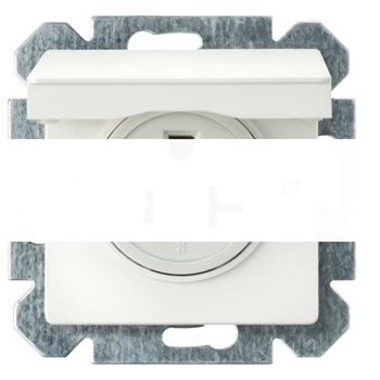 I-SYSTEM NEMA SOCKET WITH HINGED LID TITANIUMWHITE 2-POLE + E NEMA 5-20 R 125V 20A