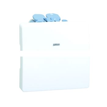 Кнопка клавишная с индикацией, 10А 250В, S27, сл.кость