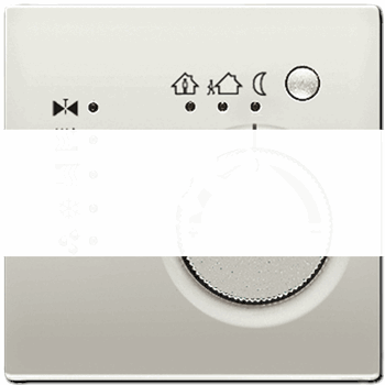 KNX-регулятор с шинным сопряжением без ручки для установки температуры  благородная сталь