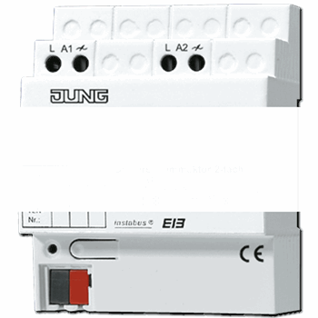 KNX/EIB-диммер освещения универсальный, 2-канальны