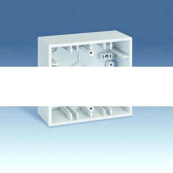 Коробка на 2 поста для открытой проводки, 86х93х37мм, S27Pl, сл.кость