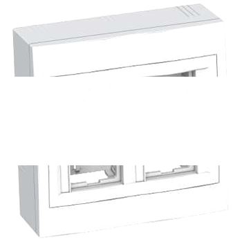 Коробка наружного монтажа 2x2 вертикальная рамка R9003