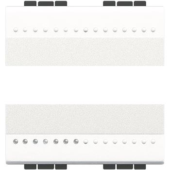 LivingLight Кнопка с винтовыми клеммами 2 модуля белый