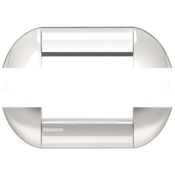 LivingLight Рамка овальная 3 поста Хром
