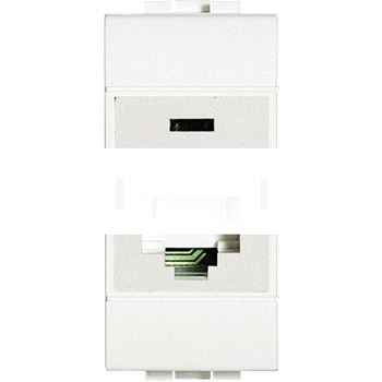 LivingLight Розетка компьютерная RJ45 UTP категория 6 IDC 110 белый