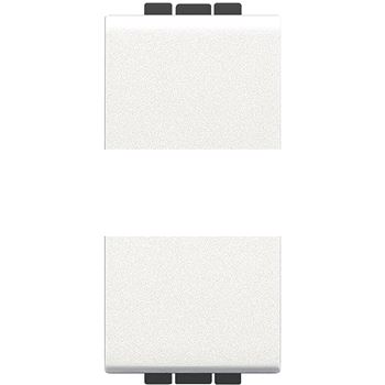 LivingLight Выключатель Axial с автоматическими клеммами 1 модуль белый