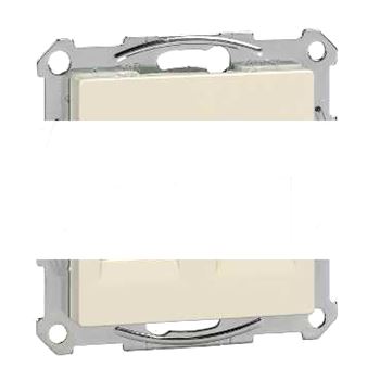 M-Trend Розетка телефон/компьютер RJ11+RJ45 категория 5е UTP в рамку бежевая