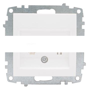 Механизм розетки Милан RJ-45 1-местной белый без рамки