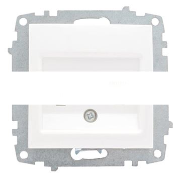 Механизм розетки Милан RJ-45+Phone белый без рамки