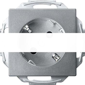 Механизм розетки Schuko 45гр. алюминий
