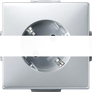 Механизм розетки Schuko 45гр. алюминий
