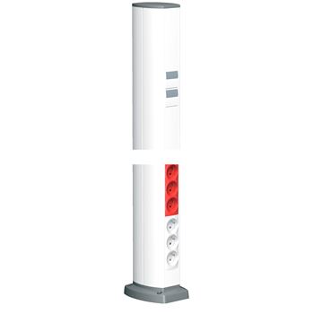 Мини-колонна двусторонняя 0.7 м белая RAL9010