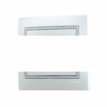Мира Розетка RJ 45+RJ 11 белый с вставкой серый