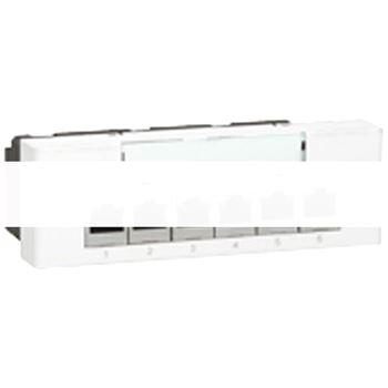 Msc Розетка компьютерная 6+1RJ45 питание 230В