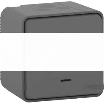 MUREVA S переключатель с подсветкой, открытой установки, антрацит,IP55
