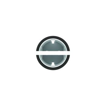Накладка для розетки SCHUKO с плоской поверхностью SKY Moon кольцо черное стекло (8688.9 CN)