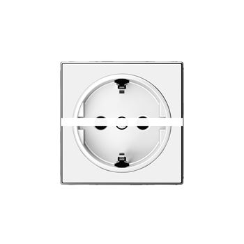 Накладка для розетки SCHUKO SKY стекло белое (8588 CB)