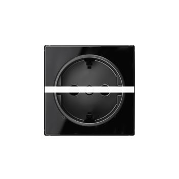 Накладка для розетки SCHUKO SKY стекло черное (8588 CN)