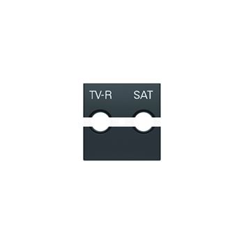 Накладка для TV-R-SAT розетки SKY черный бархат (8550.1 NS)