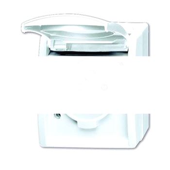 OCEAN Розетка с заземлением наружная 2Р+E 10/16А 250В IP44 альпийский белый французский стандарт
