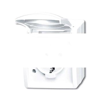 OCEAN Розетка с заземлением наружная с крышкой IP44