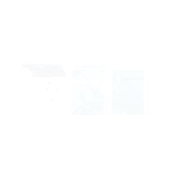 OCEAN Розетка тройная наружная со шторками серый/сине-зеленый 16А 250В IP44