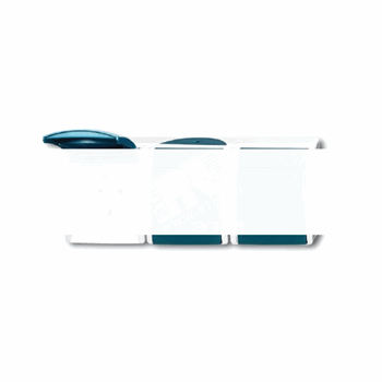 OCEAN Розетка*3 наруж. с крышкой IP44 (BJE2300/3EW-53)