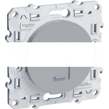 ODACE Розетка компьютерная RJ45 5 UTP ИК алюминий