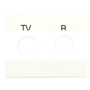 OLAS Накладка для TV-R-SAT розетки титан