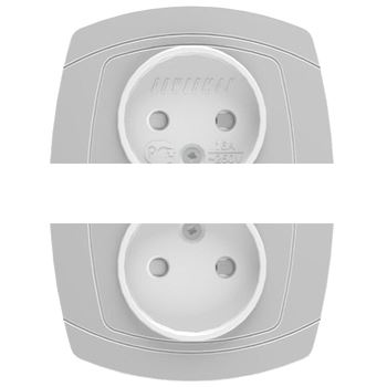 OVAL Розетка скрытая без заземления со шторками 16А 250В (6102х)