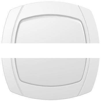 OVAL Выключатель одноклавишный скрытый белый 10А (6021)