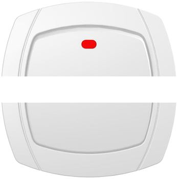 OVAL Выключатель одноклавишный скрытый белый с индикацией 10А (6121)
