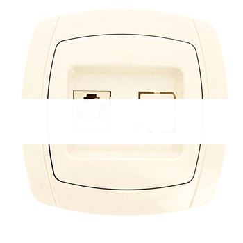 Париж Розетка RJ45 1A 120В бежевая