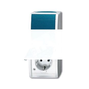 Переключатель и розетка 2Р+Е IP44 для открытого монтажа ocean