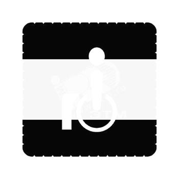 Пиктограмма информационная iceLight для 2068/1х ТУАЛЕТ Для инвалидов