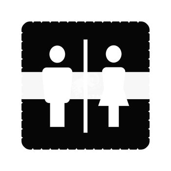 Пиктограмма информационная iceLight для 2068/1х ТУАЛЕТ М/Ж