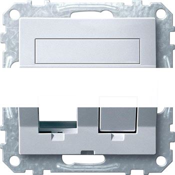 Плата наклонная для Keystone RJ45 алюминий