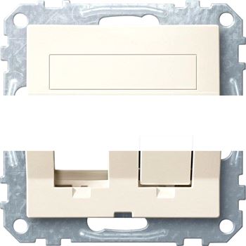 Плата наклонная для Keystone RJ45 бежевая