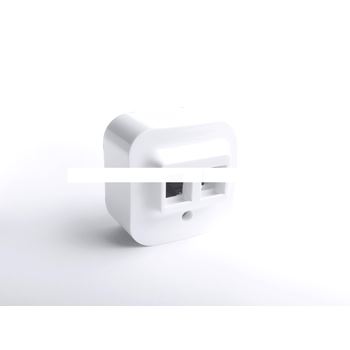 Quteo Адаптер для 1 или 2 розеток RJ45 Keystone   белый наружный