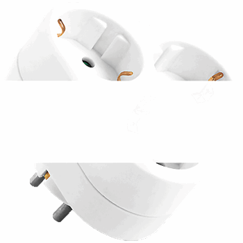 Разветвитель Navigator 94 693 NAD-S-3E-WH 3 гнезда треугольник с заземлением (94693)