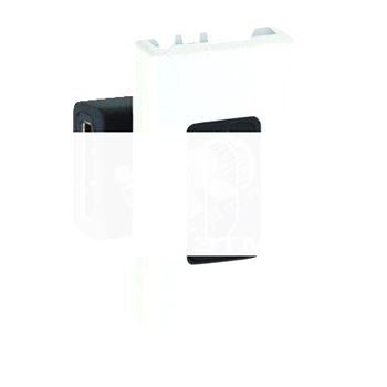 Разъём HDMI, узкий, (мама-мама), S27, белый
