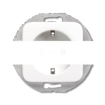 REFLEX Розетка с круглым суппортом 16А 250В альпийский белый SCHUKO
