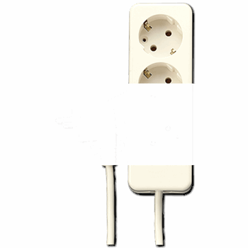 Розетка 16A 250V~ настольная с кабелем длиной 1,4 м, тройная