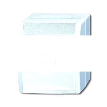 Розетка 2Р+E 10/16А 250В IP44 с замком для открытого монтажа ocean белый